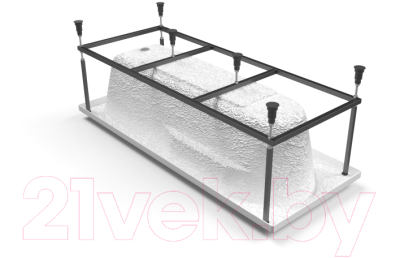 Ванна акриловая Cersanit Santana 170x70 (с каркасом)