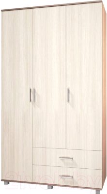 Шкаф Modern Ева Е33 (ясень шимо темный/шимо светлый) - фото