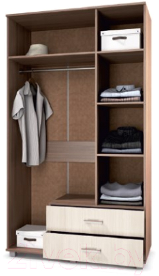 Шкаф Modern Ева Е33 (ясень шимо темный/шимо светлый)