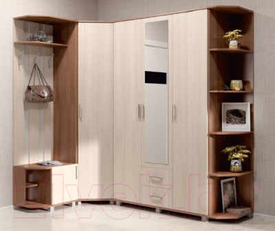 Угловое окончание для шкафа Modern Ева Е65 (ясень шимо темный)