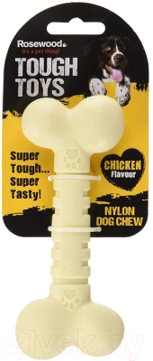 Игрушка для собак Rosewood Кость бежевая / 20442/RW - фото