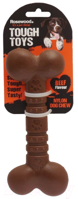 Игрушка для собак Rosewood Кость коричневая / 20445/RW - фото
