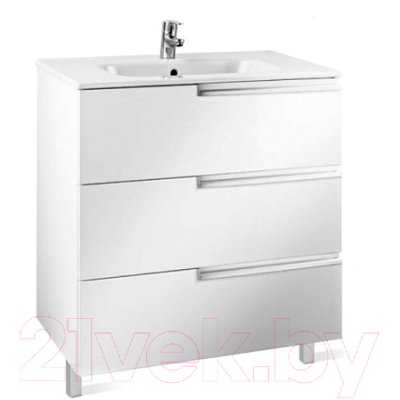 Тумба с умывальником Roca Victoria Nord Ice 80 / 732799C000 + ZRU9302835 - фото