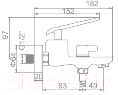 Смеситель Ledeme L3274