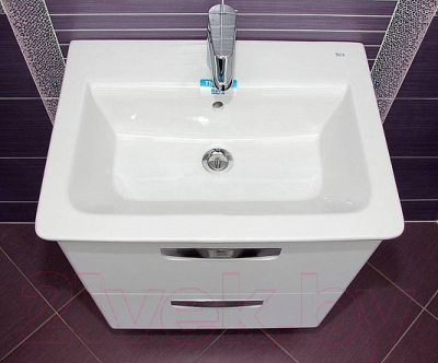 Тумба с умывальником Roca The Gap 60 / A327472000 + ZRU9302879 (белый глянец)