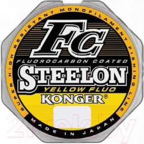 Леска монофильная Konger Steelon Fc Yellow Fluo 0.22мм 150м / 246150022 - фото