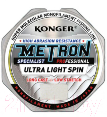 Леска монофильная Konger Metron Specialist Pro Ultra Light Spin 0.14мм 150м / 203150014 - фото