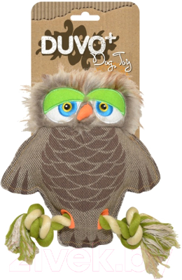 Игрушка для собак Duvo Plus Мудрая Сова / 171313/DV - фото