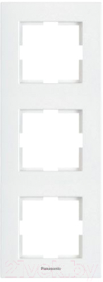 Рамка для выключателей и розеток Panasonic Karre Plus WKTF08132WH-BY - фото