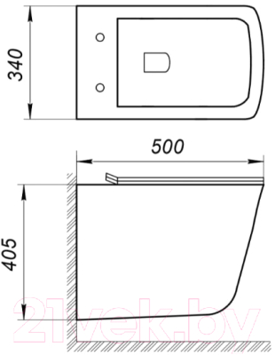 Унитаз подвесной BelBagno BB052CHR