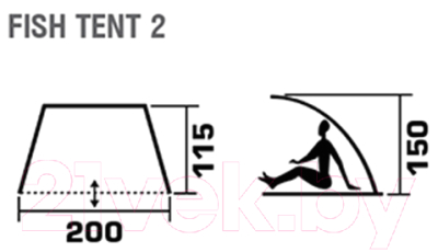 Пляжная палатка Jungle Camp Fish Tent 2 / 70880