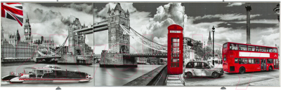 Экран для ванны Comfort Alumin Group Лондон 3D 170x50 - фото