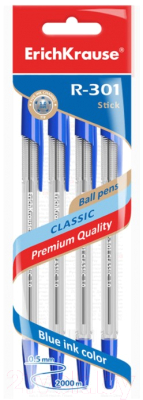 Набор шариковых ручек Erich Krause R-301 / 22032 - фото
