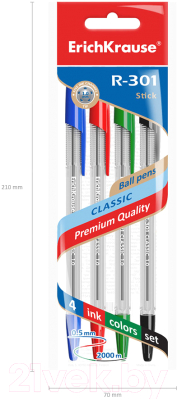 Набор шариковых ручек Erich Krause R-301 / 44593