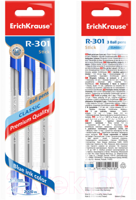 Набор шариковых ручек Erich Krause R-301 / 42618