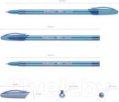 Набор шариковых ручек Erich Krause Neo Cocktail / 43729