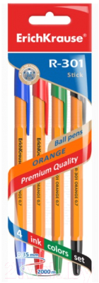 Набор шариковых ручек Erich Krause R-301 Orange / 44594 - фото