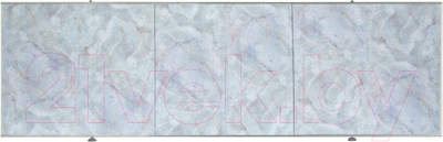 Экран для ванны Comfort Alumin Group Плитка голубая 120 - фото