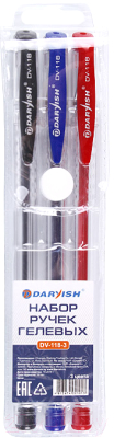 Набор гелевых ручек Darvish DV-118-3 - фото