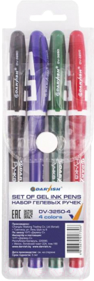 Набор гелевых ручек Darvish DV-3250-4 - фото