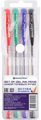 Набор гелевых ручек Darvish DV-118-4 - фото