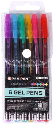 Набор гелевых ручек Darvish DV-12140-6 - фото
