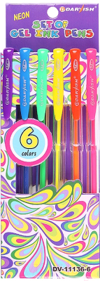 Набор гелевых ручек Darvish DV-11136-6 - фото