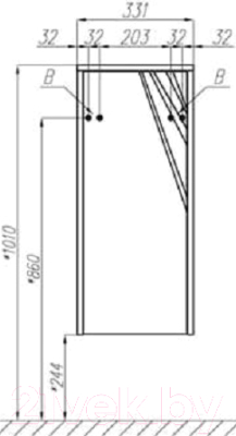 Шкаф для ванной Акватон Сакура (1A220703SKW80)