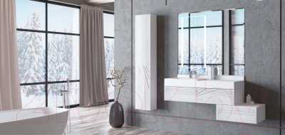 Шкаф для ванной Акватон Сакура (1A220703SKW80)