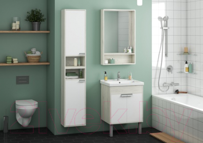 Шкаф-полупенал для ванной Акватон Флай L (1A237903FAX1L)