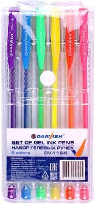 Набор гелевых ручек Darvish DV-118-6 - фото