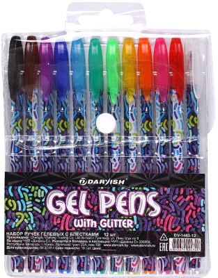 Набор гелевых ручек Darvish DV-1463-12 - фото