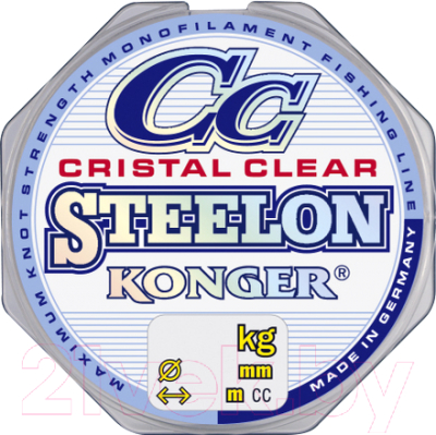 Леска монофильная Konger Steelon Crictal Clear 0.25мм 30м / 240030025 - фото