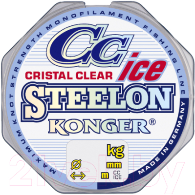 Леска монофильная Konger Steelon Crictal Clear Ice 0.18мм 50м / 240050018 - фото