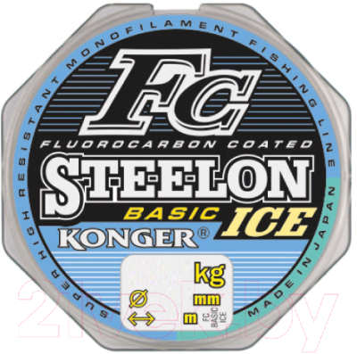 Леска монофильная Konger Steelon Fc-1 Basic Ice 0.16мм 50м / 232050016 - фото