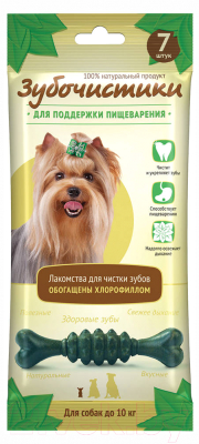 Лакомство для собак Деревенские лакомства Зубочистики с мятой - фото