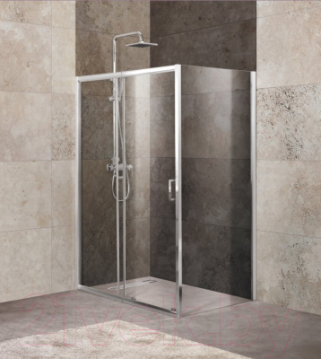 Душевой уголок BelBagno UNIQUE-AH-1-110/125-80-C-Cr