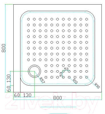Душевой поддон Cezares TRAY-A-A-80-15-W