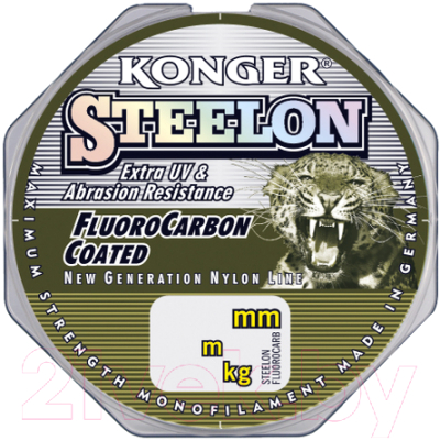 Леска монофильная Konger Steelon Fluorocarbon 0.20мм 30м / 220030020 - фото