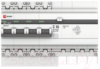 Дифференциальный автомат EKF PROxima АД-4 40А/30мА / DA4-40-30-pro - фото