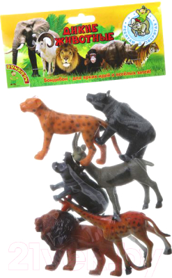 Набор фигурок игровых Bondibon Ребятам о зверятах / ВВ1609 - фото