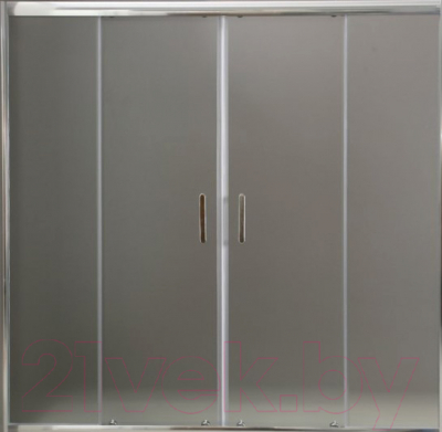 Стеклянная шторка для ванны BelBagno UNO-VF-2-170/145-C-Cr - фото