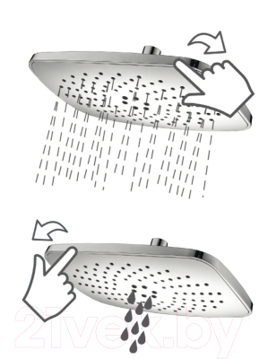 Лейка верхнего душа Deante Peonia NAC 03PK