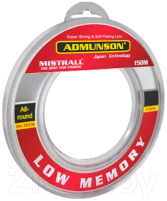 Леска монофильная Mistrall Admunson Big Low Memory 0.20мм 150м / ZM-3340020 - фото