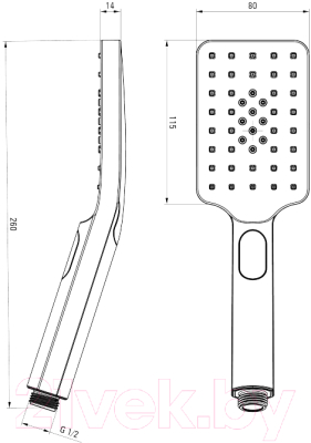 Лейка ручного душа Deante Alpinia NGA 051S