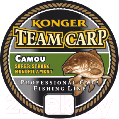 Леска монофильная Konger Team Carp Camou 0.28мм 1000м / 227001028 - фото