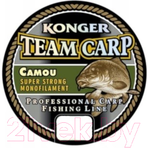 Леска монофильная Konger Team Carp Camou 0.30мм 1000м / 227001030 - фото