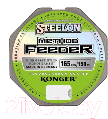 Леска монофильная Konger Steelon Method Feeder 0.28мм 150м / 257150028 - фото