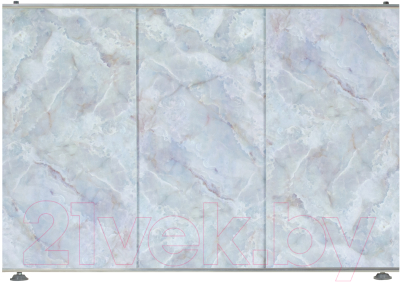 Экран для ванны Comfort Alumin Group Плитка голубая 73x50 - фото