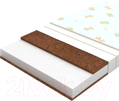 Матрас в кроватку Топотушки Эко-Лайн Эко-Люкс 60x119 - фото